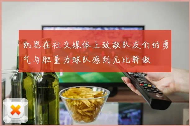 凯恩在社交媒体上致敬队友们的勇气与胆量为球队感到无比骄傲
